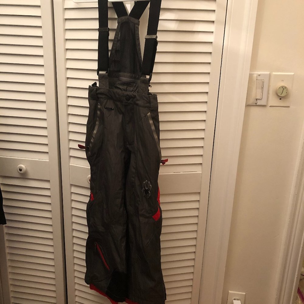 Spyder child gray and red snowboarding big, 8 kid